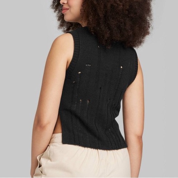 Black knit shirt - Picture 3 of 7